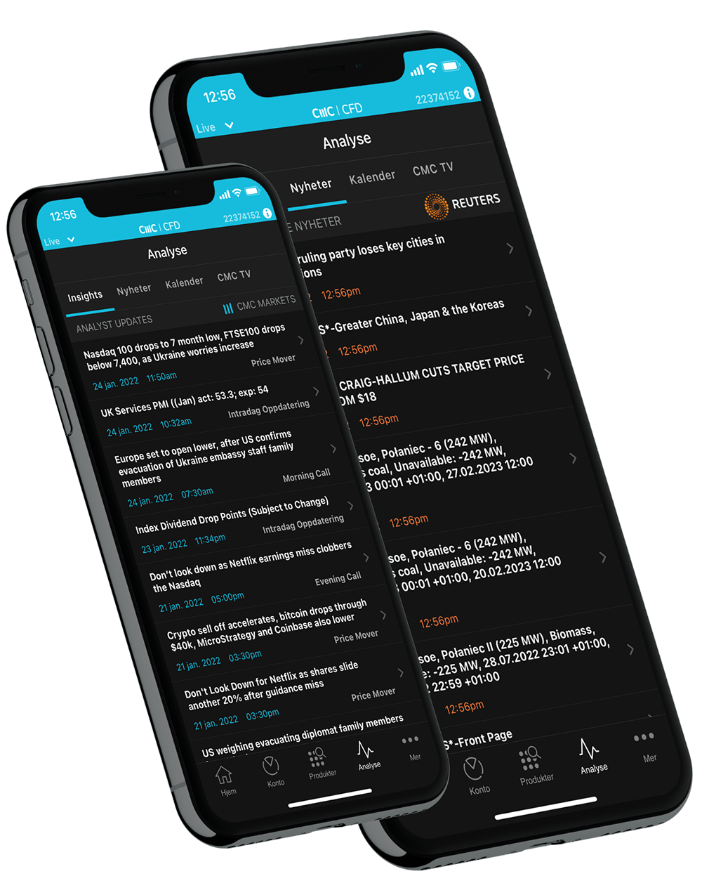 Trading apps for phones and tablets